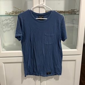 Abercrombie and Fitch Blue Pocket T